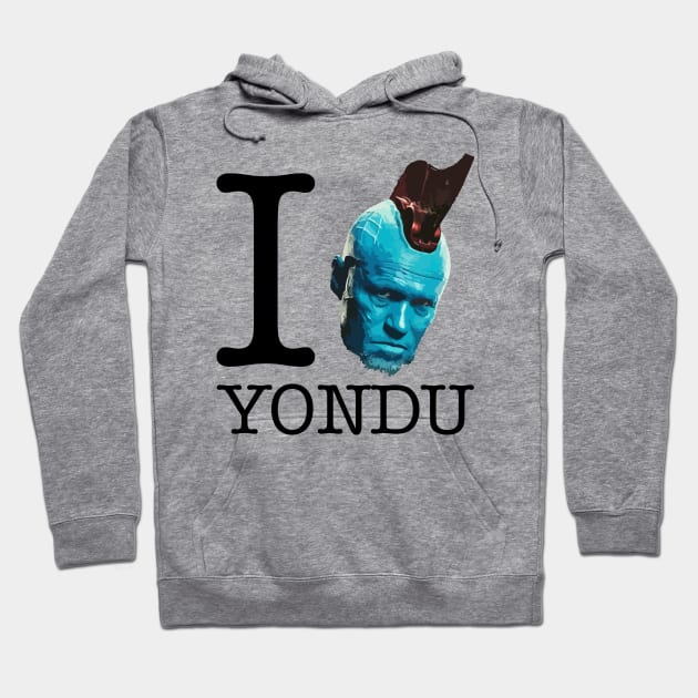 I Love Yondu Guardians of the Galaxy Hoodie by Rebus28